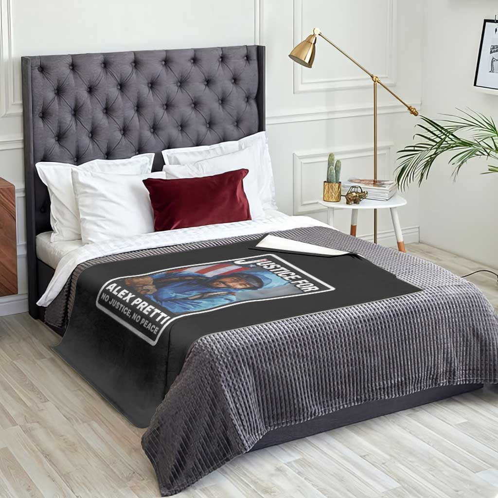 Justice For Alex Pretti Throw Blanket Minneapolis USA Support Gift TS12 Print Your Wear