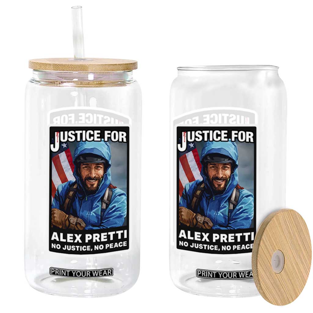 Justice For Alex Pretti Glass Can Minneapolis USA Support Gift TS12 Print Your Wear