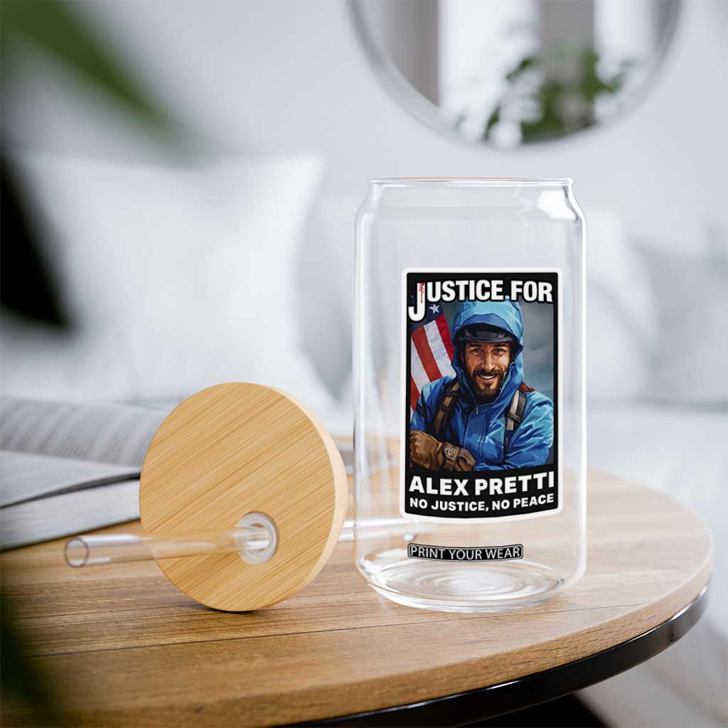 Justice For Alex Pretti Glass Can Minneapolis USA Support Gift TS12 Print Your Wear