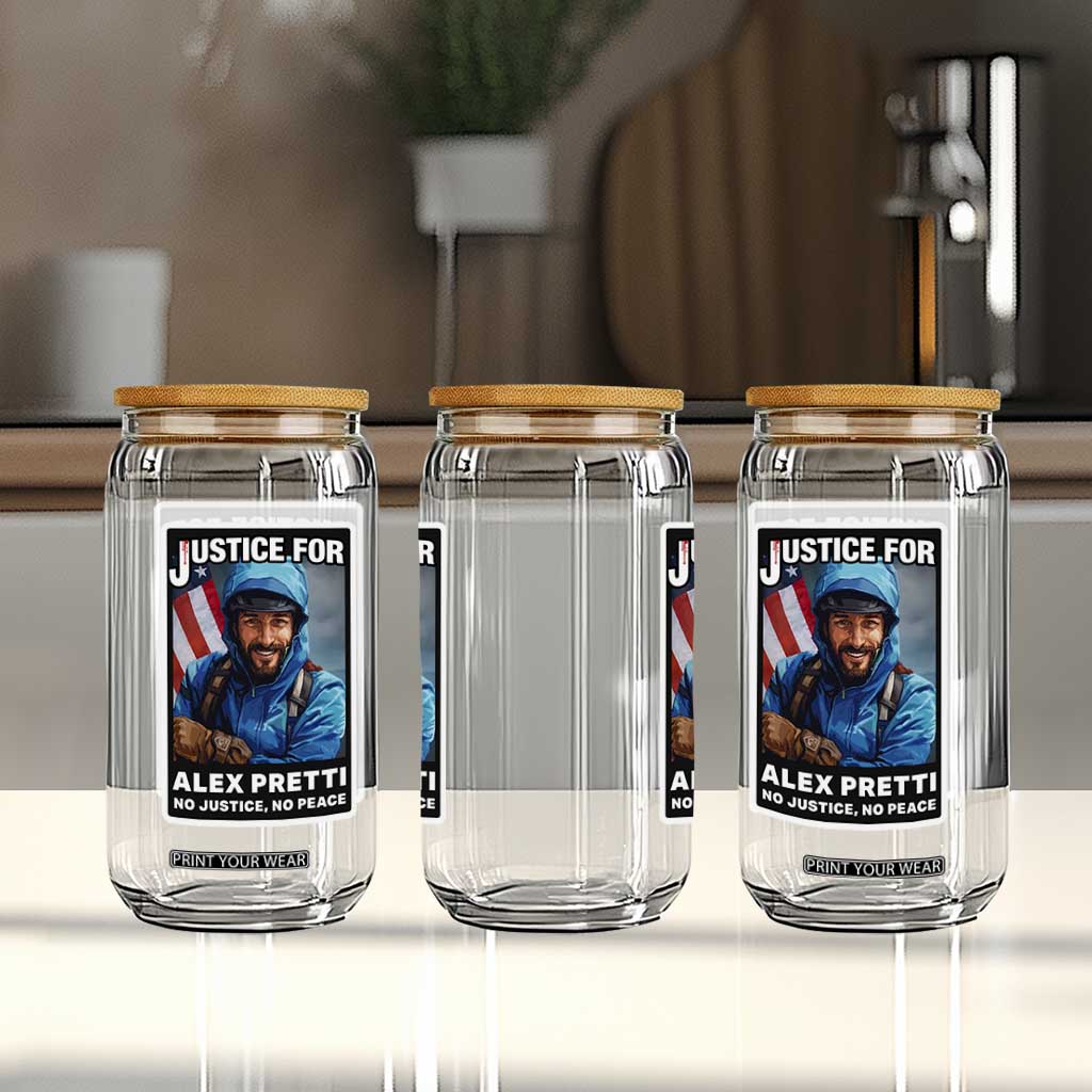 Justice For Alex Pretti Glass Can Minneapolis USA Support Gift TS12 Print Your Wear