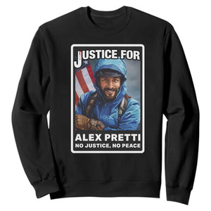 Justice For Alex Pretti Sweatshirt Minneapolis USA Support Gift TS12 Black Print Your Wear
