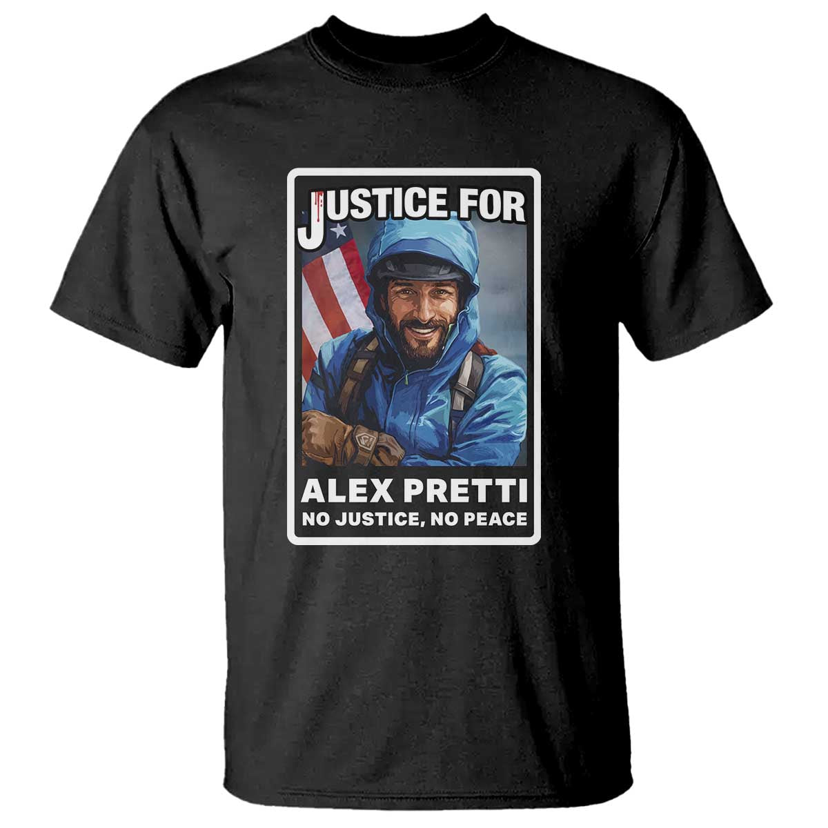 Justice For Alex Pretti T Shirt Minneapolis USA Support Gift TS12 Black Print Your Wear