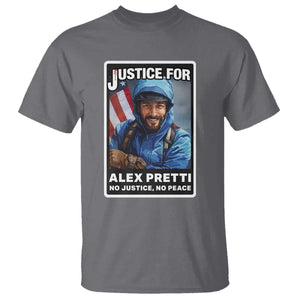 Justice For Alex Pretti T Shirt Minneapolis USA Support Gift TS12 Charcoal Print Your Wear