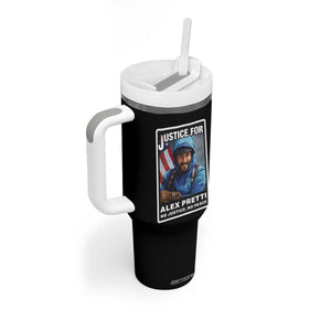 Justice For Alex Pretti Tumbler With Handle Minneapolis USA Support Gift TS12 Print Your Wear