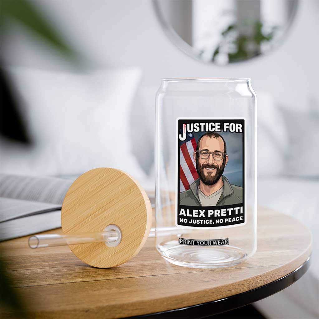 American Flag Minneapolis Support For Alex Gift Glass Can TS12 Print Your Wear