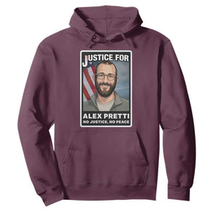 American Flag Minneapolis Support For Alex Gift Hoodie TS12 Maroon Print Your Wear