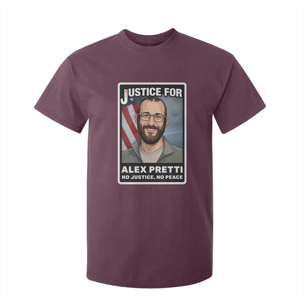 American Flag Minneapolis Support For Alex Gift T Shirt For Kid TS12 Maroon Print Your Wear