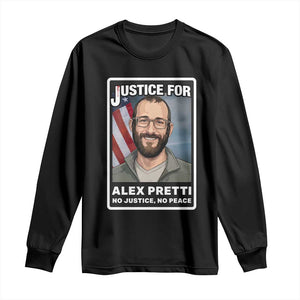 American Flag Minneapolis Support For Alex Gift Long Sleeve Shirt TS12 Black Print Your Wear