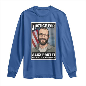 American Flag Minneapolis Support For Alex Gift Long Sleeve Shirt TS12 Royal Blue Print Your Wear