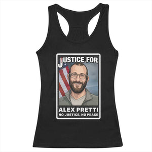 American Flag Minneapolis Support For Alex Gift Racerback Tank Top TS12 Black Print Your Wear