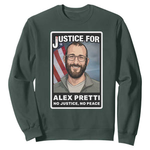 American Flag Minneapolis Support For Alex Gift Sweatshirt TS12 Dark Forest Green Print Your Wear