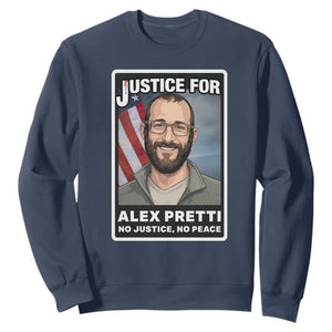 American Flag Minneapolis Support For Alex Gift Sweatshirt TS12 Navy Print Your Wear