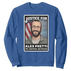 American Flag Minneapolis Support For Alex Gift Sweatshirt TS12 Royal Blue Print Your Wear