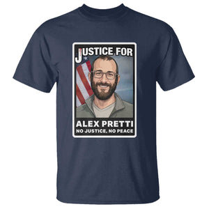 American Flag Minneapolis Support For Alex Gift T Shirt TS12 Navy Print Your Wear