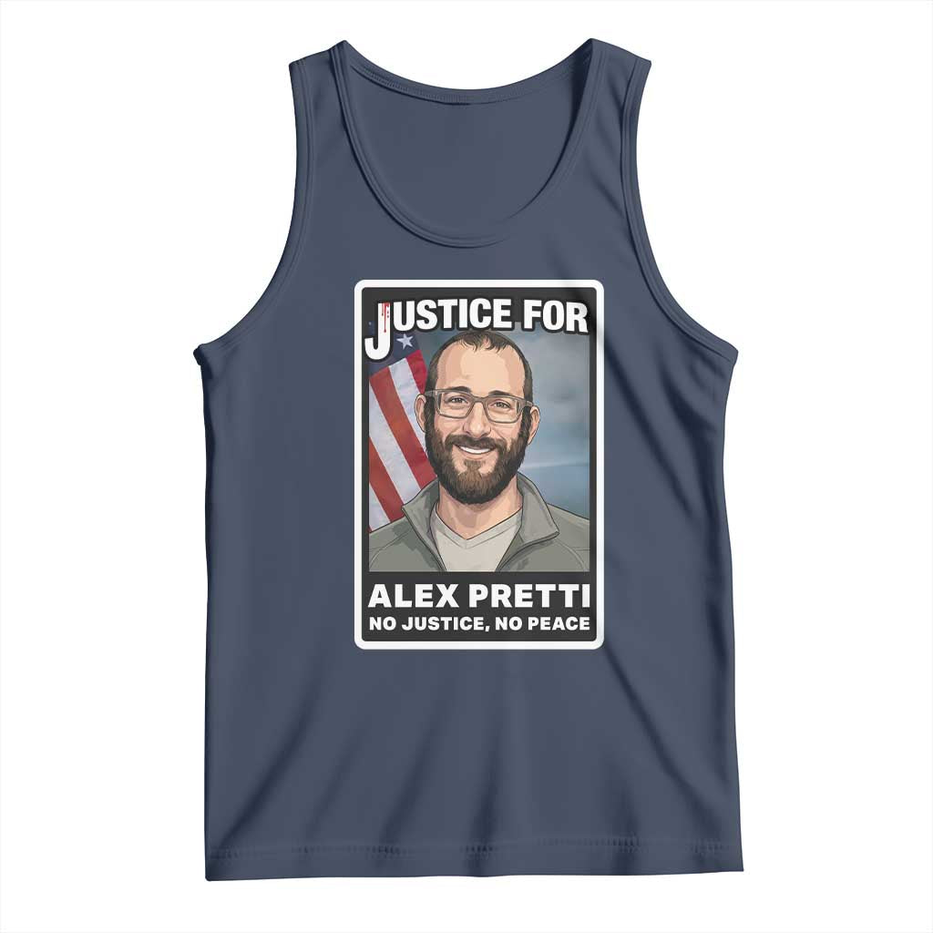 American Flag Minneapolis Support For Alex Gift Tank Top TS12 Navy Print Your Wear