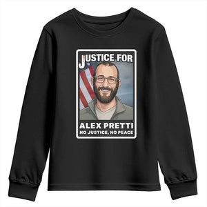 American Flag Minneapolis Support For Alex Gift Youth Sweatshirt TS12 Black Print Your Wear