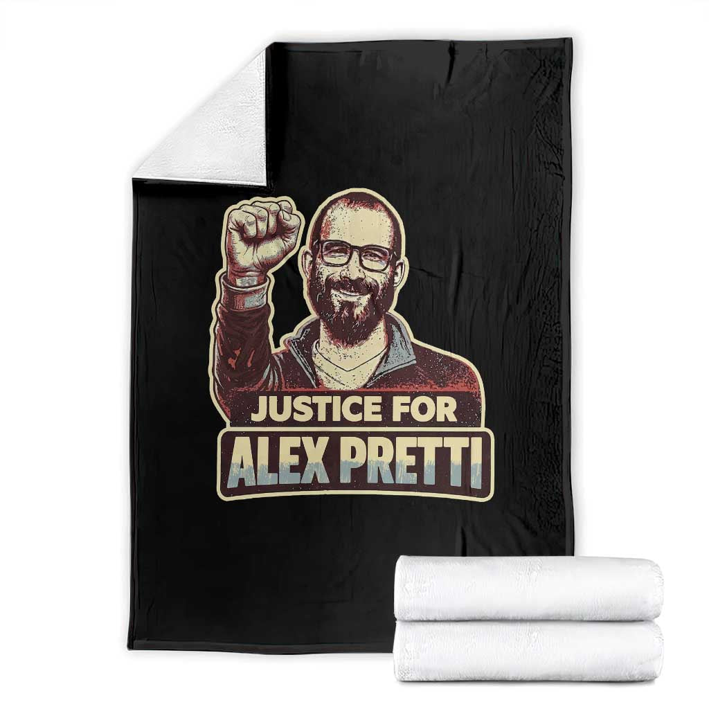 Justice For Alex Throw Blanket Minneapolis ICU Nurse Hero Support Gift TS12 Black Print Your Wear