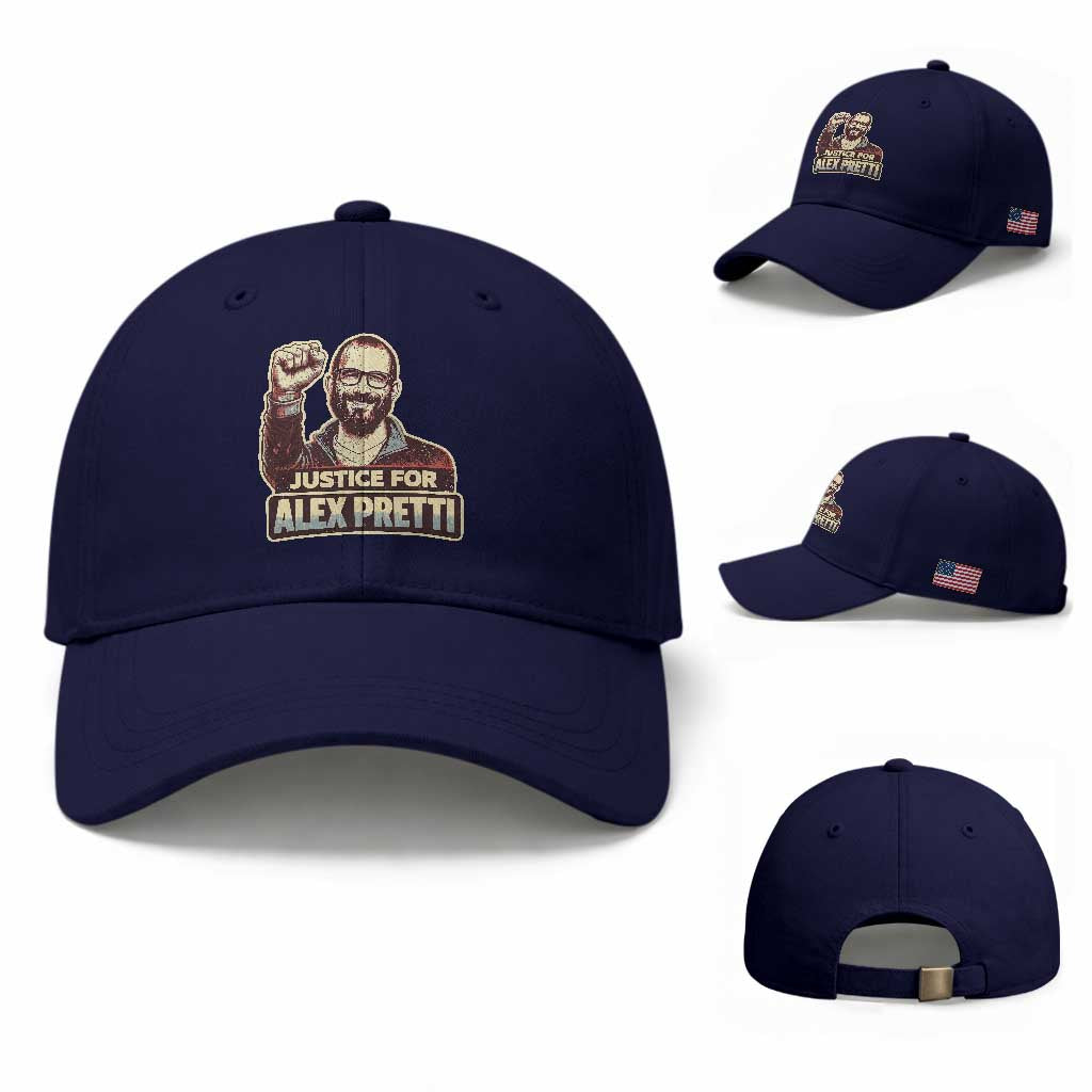Justice For Alex Baseball Cap Minneapolis ICU Nurse Hero Support Gift TS12 Baseball Cap Universal Fit Dark Blue Print Your Wear