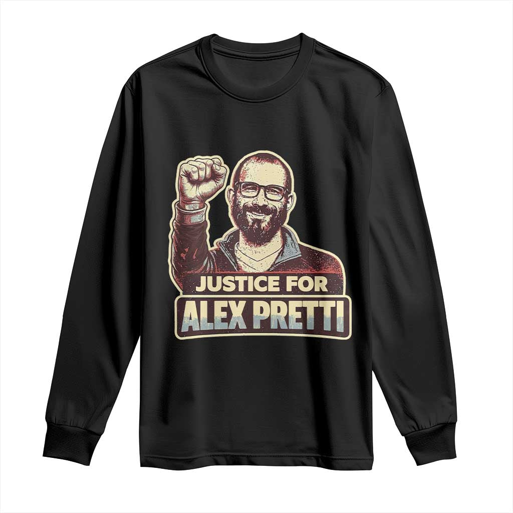 Justice For Alex Long Sleeve Shirt Minneapolis ICU Nurse Hero Support Gift TS12 Black Print Your Wear