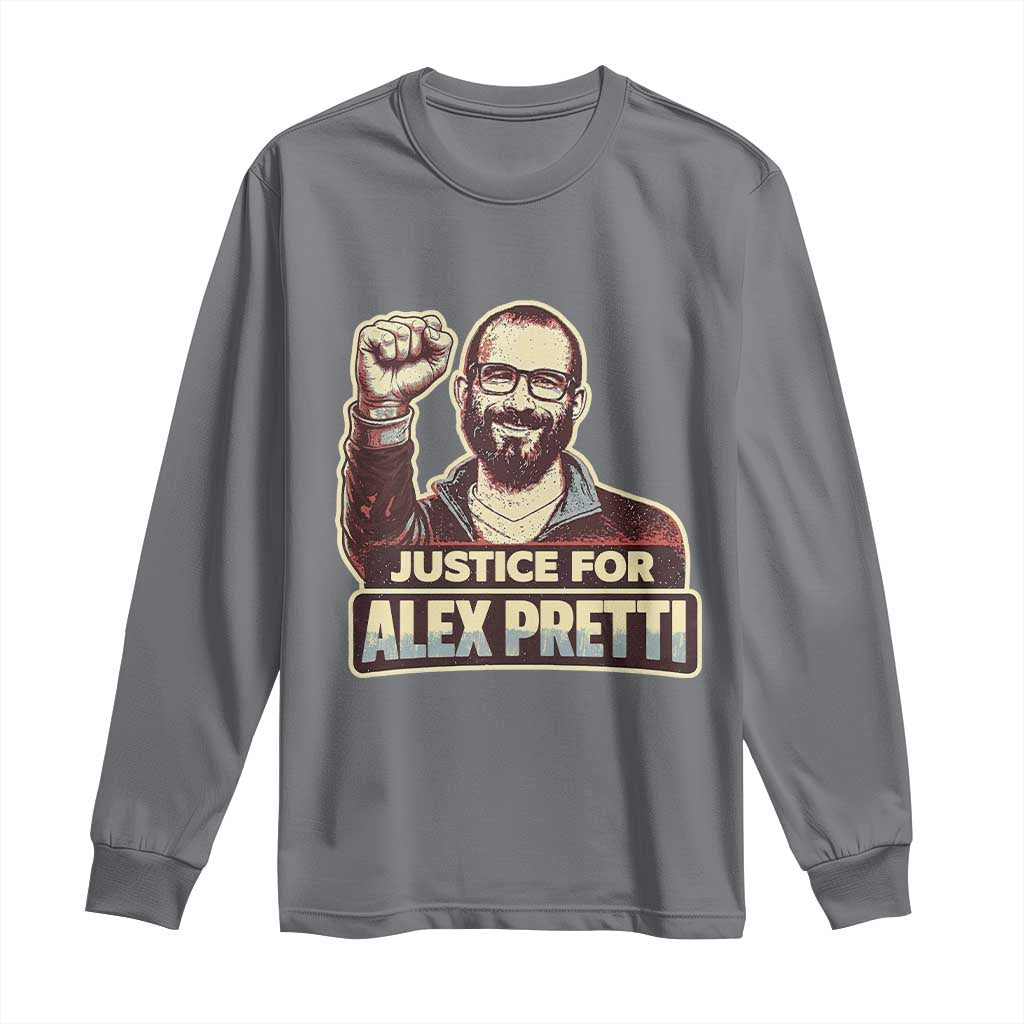Justice For Alex Long Sleeve Shirt Minneapolis ICU Nurse Hero Support Gift TS12 Charcoal Print Your Wear