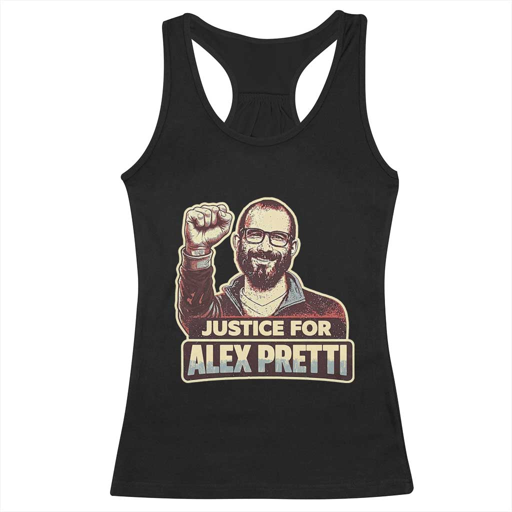 Justice For Alex Racerback Tank Top Minneapolis ICU Nurse Hero Support Gift TS12 Black Print Your Wear