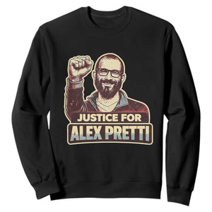 Justice For Alex Sweatshirt Minneapolis ICU Nurse Hero Support Gift TS12 Black Print Your Wear