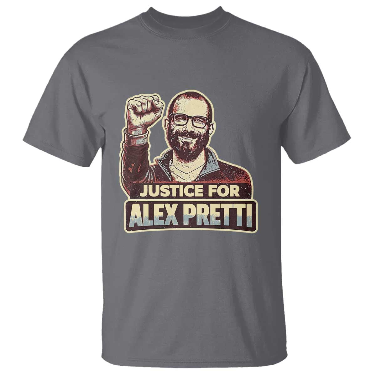 Justice For Alex T Shirt Minneapolis ICU Nurse Hero Support Gift TS12 Charcoal Print Your Wear