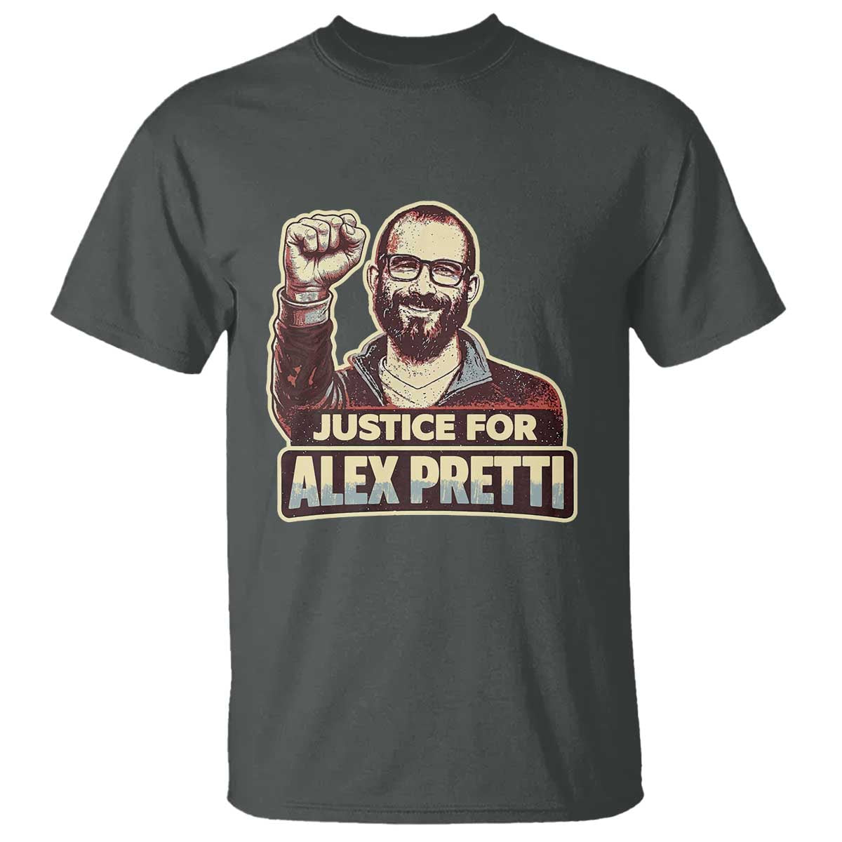 Justice For Alex T Shirt Minneapolis ICU Nurse Hero Support Gift TS12 Dark Heather Print Your Wear