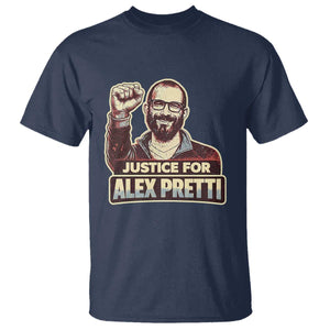 Justice For Alex T Shirt Minneapolis ICU Nurse Hero Support Gift TS12 Navy Print Your Wear