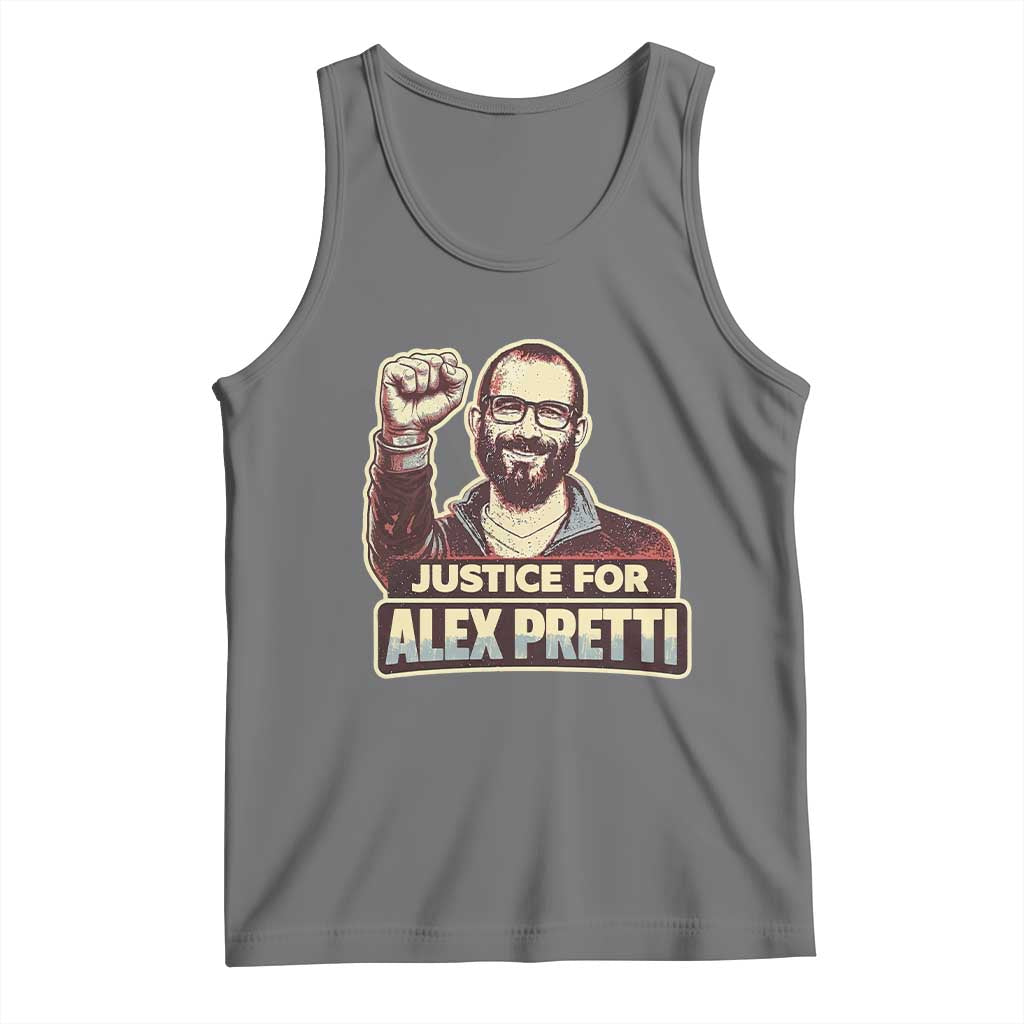 Justice For Alex Tank Top Minneapolis ICU Nurse Hero Support Gift TS12 Black Heather Print Your Wear