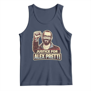 Justice For Alex Tank Top Minneapolis ICU Nurse Hero Support Gift TS12 Navy Print Your Wear