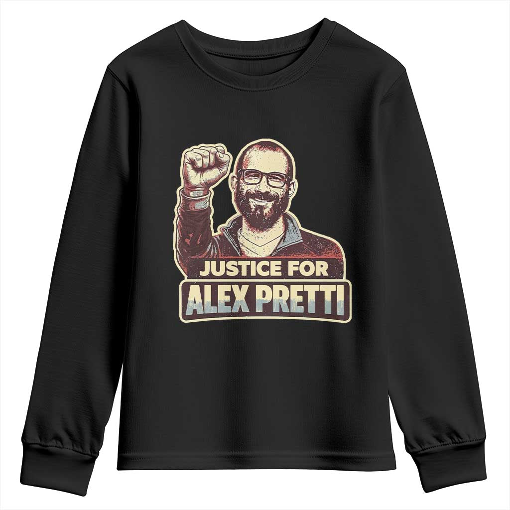 Justice For Alex Youth Sweatshirt Minneapolis ICU Nurse Hero Support Gift TS12 Black Print Your Wear
