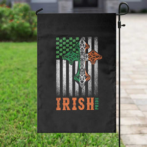 Irish American Pride Celtic Cross USA Flag Garden Flag St Patricks Day Gift TS12 Print Your Wear