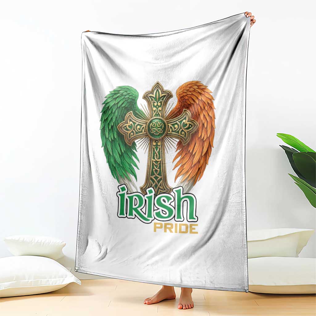 Irish Pride Celtic Cross Throw Blanket Christian Gift TS12 Print Your Wear