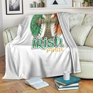 Irish Pride Celtic Cross Throw Blanket Christian Gift TS12 Print Your Wear