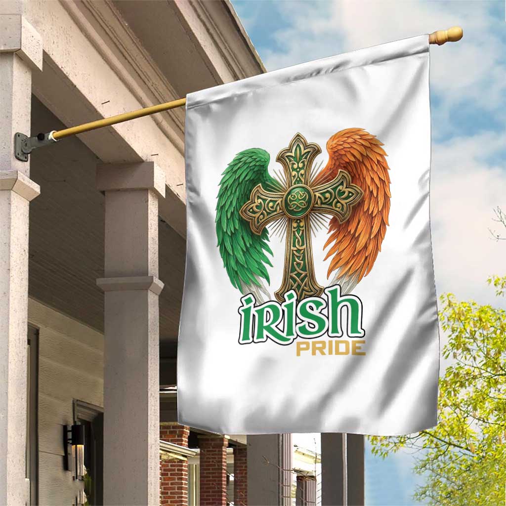 Irish Pride Celtic Cross Garden Flag Christian Gift TS12 Print Your Wear