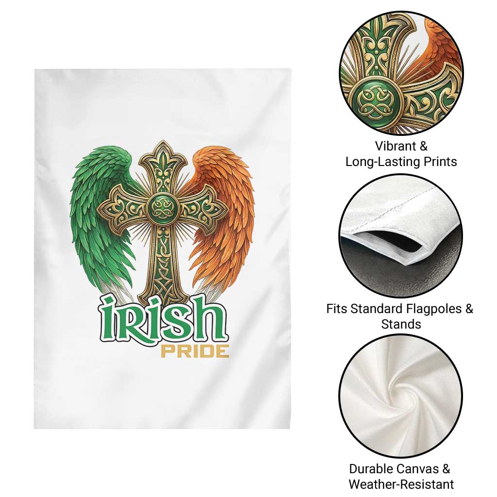 Irish Pride Celtic Cross Garden Flag Christian Gift TS12 Print Your Wear