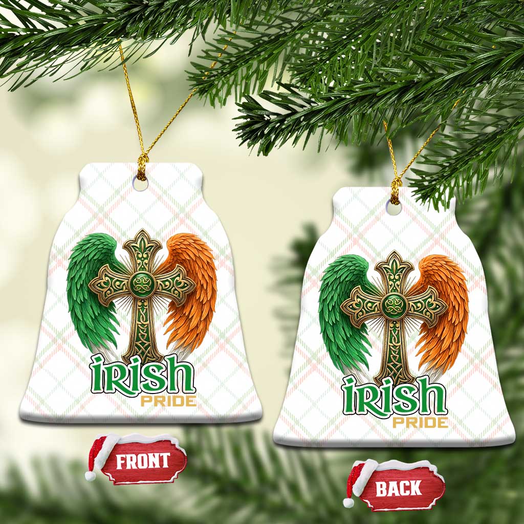 Irish Pride Celtic Cross Ceramic Ornament Christian Gift TS12 Print Your Wear