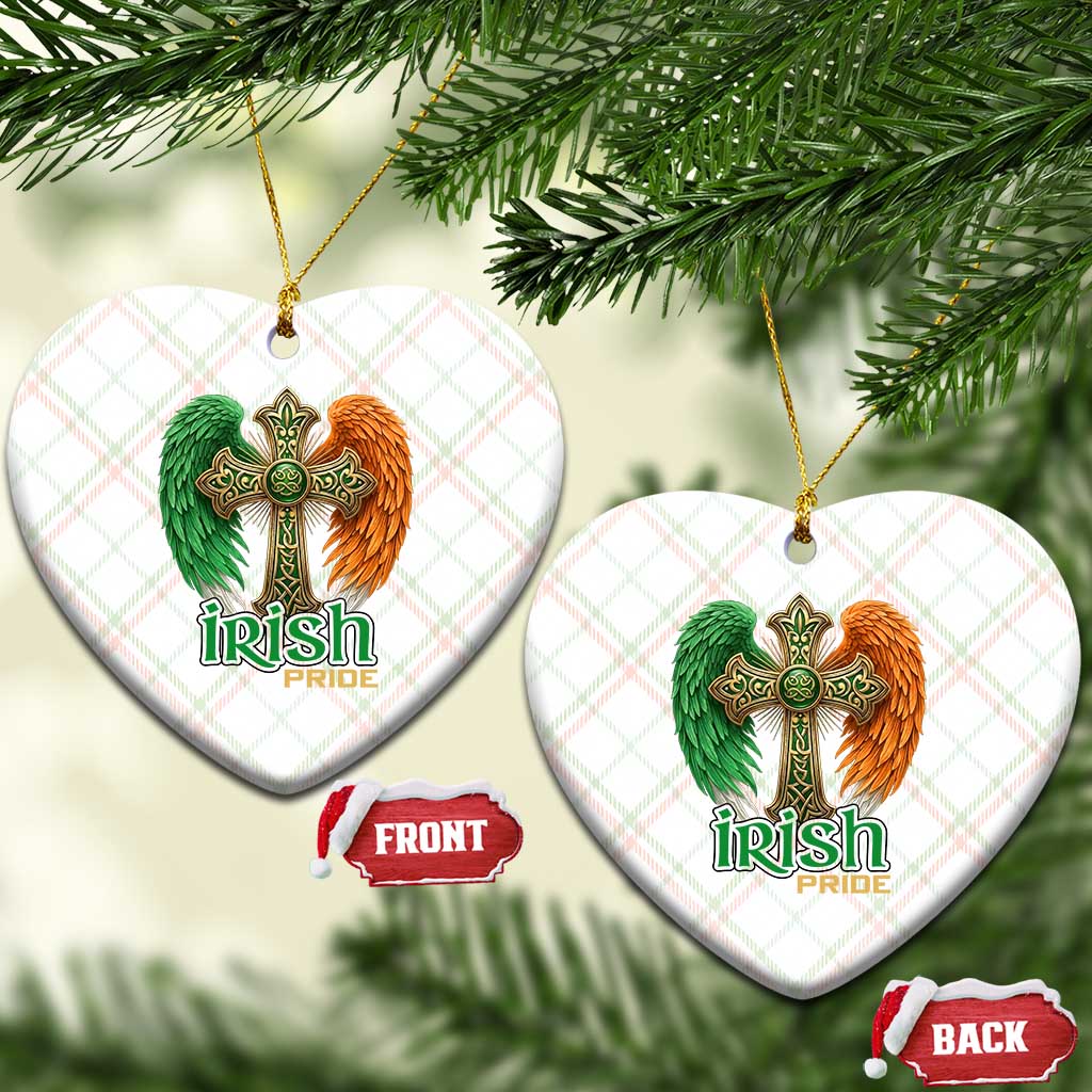 Irish Pride Celtic Cross Ceramic Ornament Christian Gift TS12 Print Your Wear