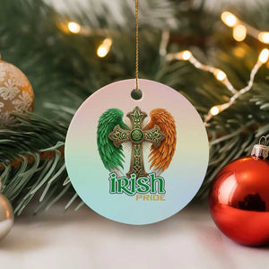 Irish Pride Celtic Cross Ceramic Ornament Christian Gift TS12 1pc Pastel Print Your Wear