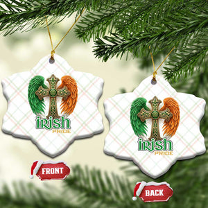 Irish Pride Celtic Cross Ceramic Ornament Christian Gift TS12 Print Your Wear