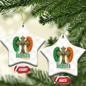 Irish Pride Celtic Cross Ceramic Ornament Christian Gift TS12 Print Your Wear