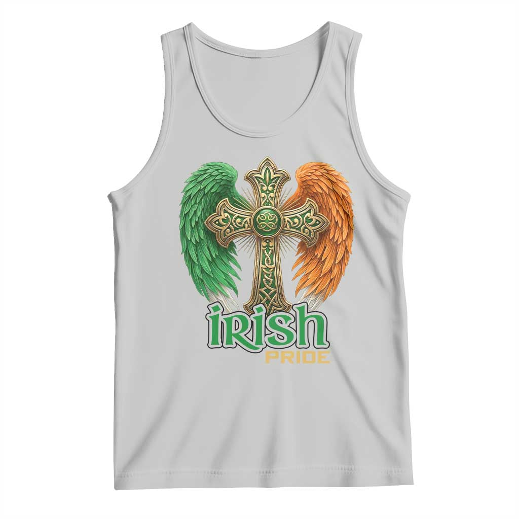 Irish Pride Celtic Cross Tank Top Christian Gift TS12 Ash Print Your Wear
