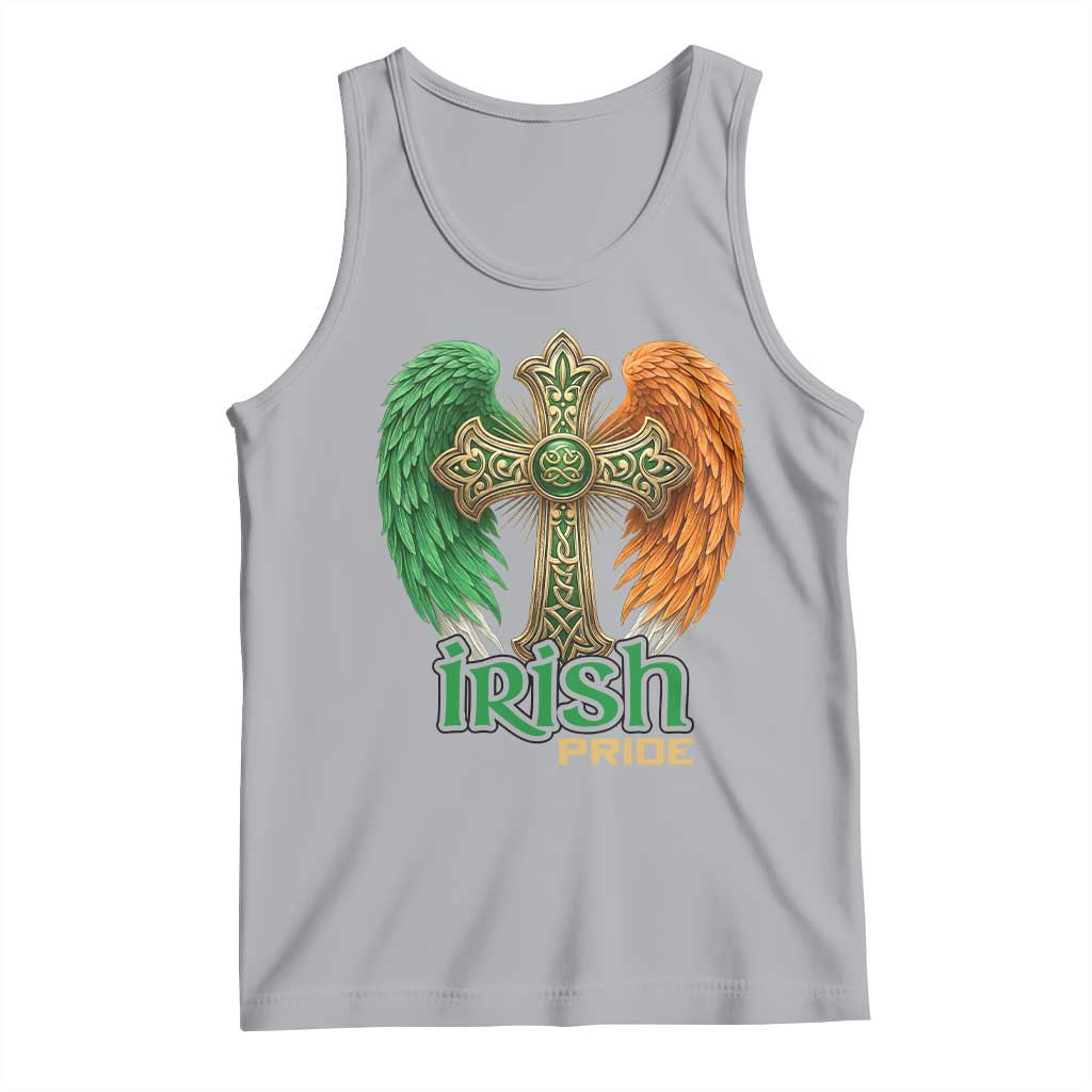 Irish Pride Celtic Cross Tank Top Christian Gift TS12 Athletic Heather Print Your Wear