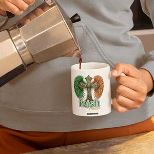 Irish Pride Celtic Cross Coffee Mug Christian Gift TS12 Print Your Wear