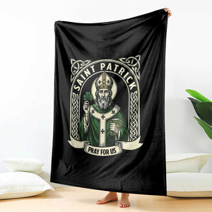 Saint Patrick Pray For Us Throw Blanket St Patricks Day Religious Gift TS12 Print Your Wear