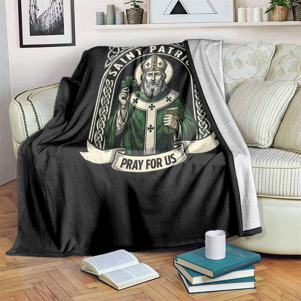 Saint Patrick Pray For Us Throw Blanket St Patricks Day Religious Gift TS12 Print Your Wear