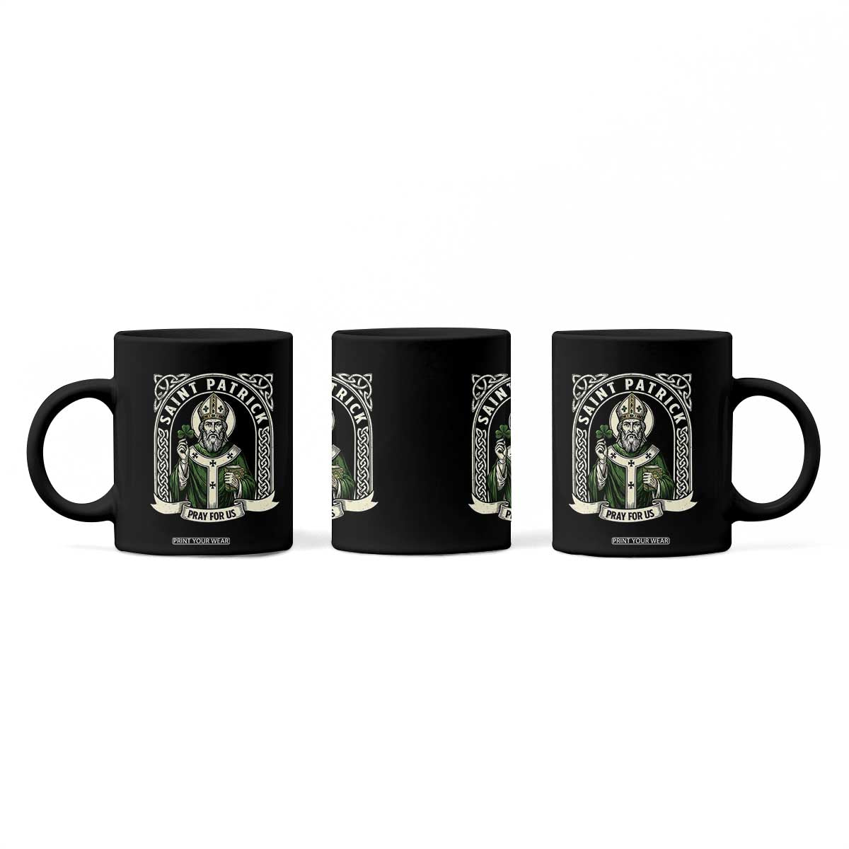 Saint Patrick Pray For Us Coffee Mug St Patricks Day Religious Gift TS12 Print Your Wear