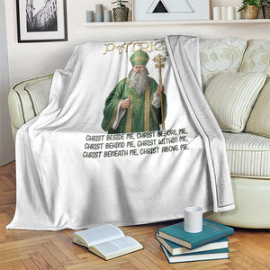 Saint Patrick Ora Pro Nobis Throw Blanket Irish Christian Prayer TS12 Print Your Wear
