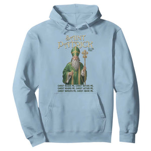 Saint Patrick Ora Pro Nobis Hoodie Irish Christian Prayer TS12 Light Blue Print Your Wear